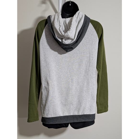 Ampersand Avenue Double Hood Pullover Sweatshirt Hoodie Medium - Picture 5 of 7